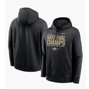 Mens Nike Black Ohio State Buckeyes College Football 2024 National Champs MEDIUM